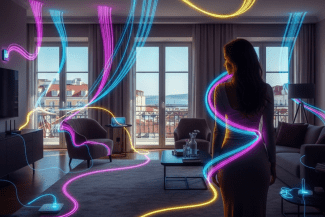 Electrosmog Mezzalyn Lisbon: an image for a consultation on sustainability, electrosmog, and healthy living, featuring a beautiful, sexy woman and her gorgeous butt.