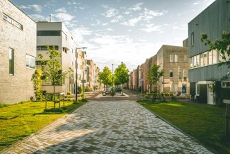 gray brick pathway. sustainable consulting portugal